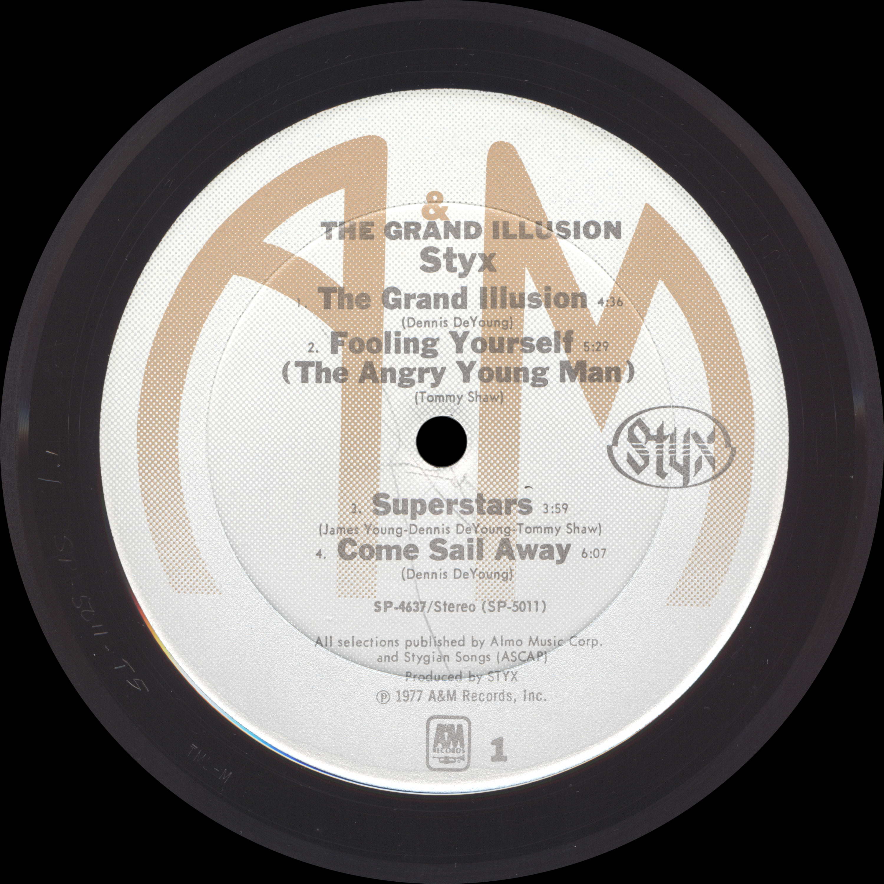 Styx  The Grand Illusion : LP A